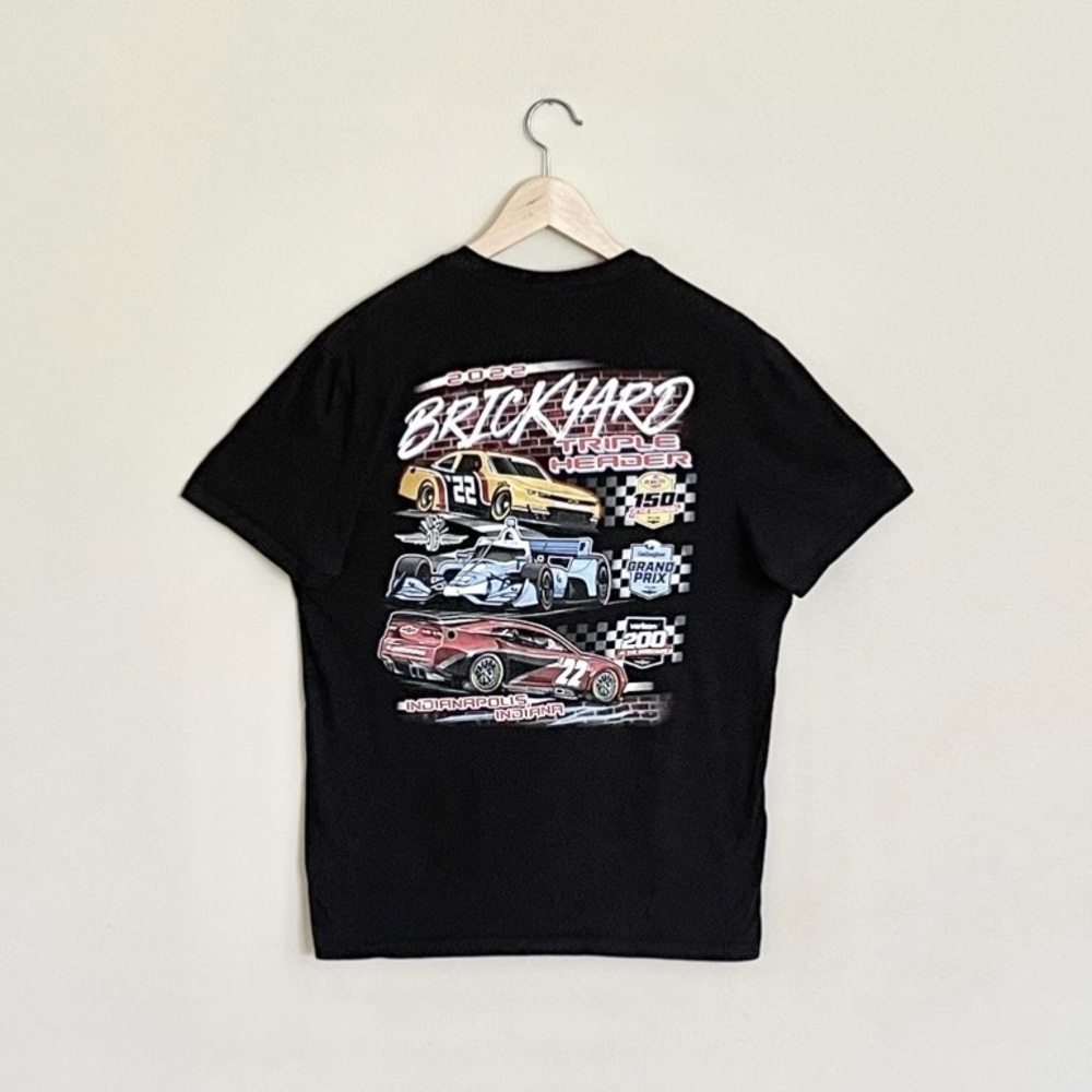 IMS Brickyard Triple Header 2022 Indianapolis Motor Speedway T Shirt Adult Large